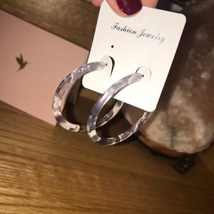 Acrylic Hoop Earrings